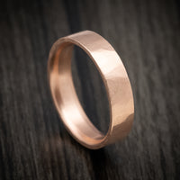 Hand-Forged 14K Gold Ring Custom Made Men's Band
