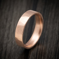 Hand-Forged 14K Gold Ring Custom Made Men's Band