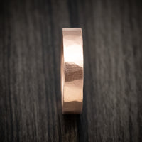 Hand-Forged 14K Gold Ring Custom Made Men's Band