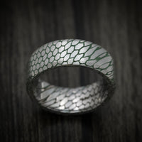 Superconductor Men's Ring with Cerakote Accent Grooves Custom Made Band