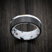 Carbon Fiber and Venetian Composite Men's Ring