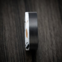 Carbon Fiber and Venetian Composite Men's Ring