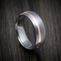 Tantalum And Gold Men's Ring Custom Made