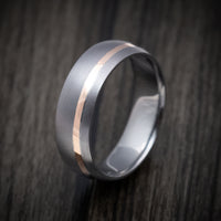 Tantalum And Gold Men's Ring Custom Made