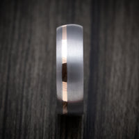 Tantalum And Gold Men's Ring Custom Made