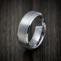 Tungsten Men's Ring with Satin Finish Custom Made Band