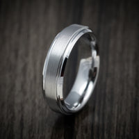 Tungsten Men's Ring with Satin Finish Custom Made Band