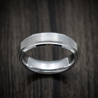 Tungsten Men's Ring with Satin Finish Custom Made Band