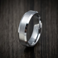 Tungsten Men's Ring with Satin Finish Custom Made Band