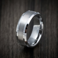 Tungsten Men's Ring with Satin Finish Custom Made Band