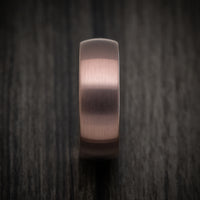 Chocolate Tungsten Men's Ring with Golden Tungsten Sleeve