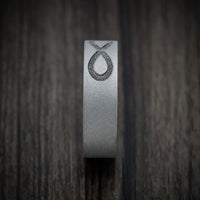 Titanium Infinity Men's Ring with Cerakote Sleeve