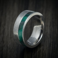 Titanium and DiamondCast Inlay Men's Ring Custom Made