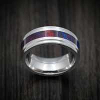 Titanium and DiamondCast Inlay Men's Ring Custom Made