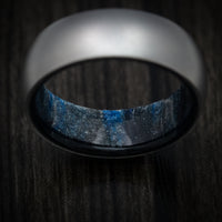 Titanium and DiamondCast Sleeve Men's Ring Custom Made