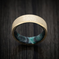 14K Gold and DiamondCast Sleeve Men's Ring Custom Made