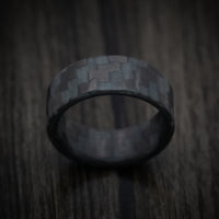 Carbon Fiber Green Glow Men's Ring