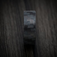 Carbon Fiber Green Glow Men's Ring