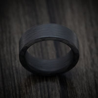 Side-Cut Carbon Fiber Men's Ring