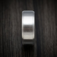 Kuro-Ti Heat-Treated Titanium Damascus Men's Ring Custom Made Band