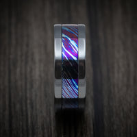 Kuro-Ti Twisted Titanium Black Zirconium Heat-Treated Men's Ring Custom Made Band