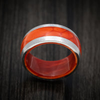 Cobalt Chrome and Juma Sleeve and Inlay Men's Ring Custom Made Band