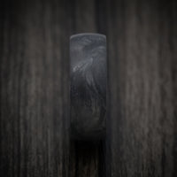 Forged Carbon Fiber and Juma Sleeve Men's Ring Custom Made Band
