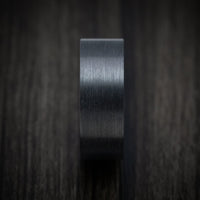 Black Titanium or Black Zirconium Custom Men's Ring