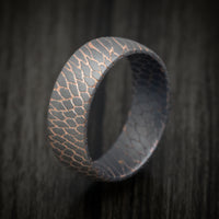 Superconductor Men's Ring Custom Made Titanium-Niobium And Copper Band