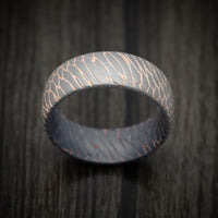 Superconductor Men's Ring Custom Made Titanium-Niobium And Copper Band