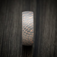 Superconductor Men's Ring Custom Made Titanium-Niobium And Copper Band