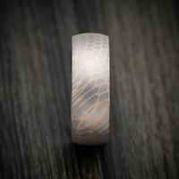 Superconductor Men's Ring with Black Zirconium Sleeve Custom Made Band