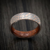 Superconductor Men's Ring with Wood Sleeve Custom Made Band