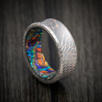 Superconductor Men's Ring with Dichrolam Sleeve Custom Made Band