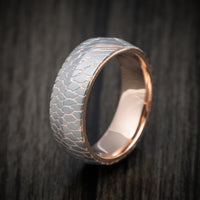 Superconductor Men's Ring with 14K Gold Sleeve Custom Made Band