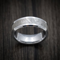 Tantalum and Gibeon Meteorite Men's Ring Custom Made Band