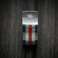 Black Zirconium Hero Men's Ring Custom Made Band