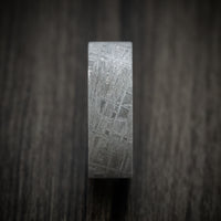 Gibeon Meteorite Men's Ring with Wood Sleeve Custom Made Band