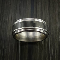 Carbon Fiber Double Inlay and Titanium Ring Style Weave Pattern