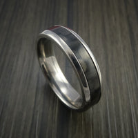 Carbon Fiber and Titanium Ring Style Weave Pattern
