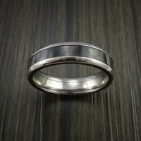 Carbon Fiber and Titanium Ring Style Weave Pattern