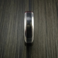 Carbon Fiber and Titanium Ring Style Weave Pattern