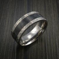 Carbon Fiber Inlay and Titanium Ring Style Weave Pattern