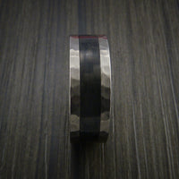 Carbon Fiber Inlay and Titanium Ring Style Weave Pattern