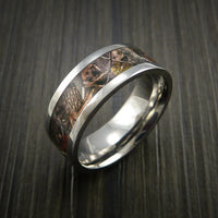 King's Camo Woodland Shadow and Titanium Ring Camo Style Band Made Custom