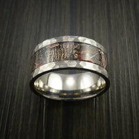 King's Camo Woodland Shadow and Titanium Ring Camo Style Band Made Custom