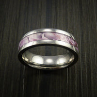 King's Camo Pink Shadow and Titanium Ring Camo Style Band Made Custom