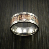 King's Camo Field Shadow and Titanium Ring Traditional Style Band Made Custom