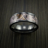 King's Camo DESERT SHADOW and Black Zirconium Ring Traditional Style Band Made Custom