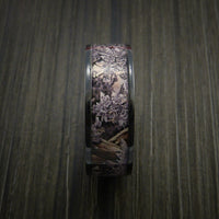 King's Camo DESERT SHADOW and Black Zirconium Ring Traditional Style Band Made Custom